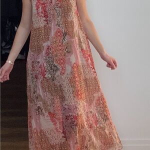 Elegant Multicolor Maxi Dress